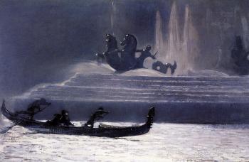 溫斯洛 荷默 The Fountains at Night, World's Columbian Exposition